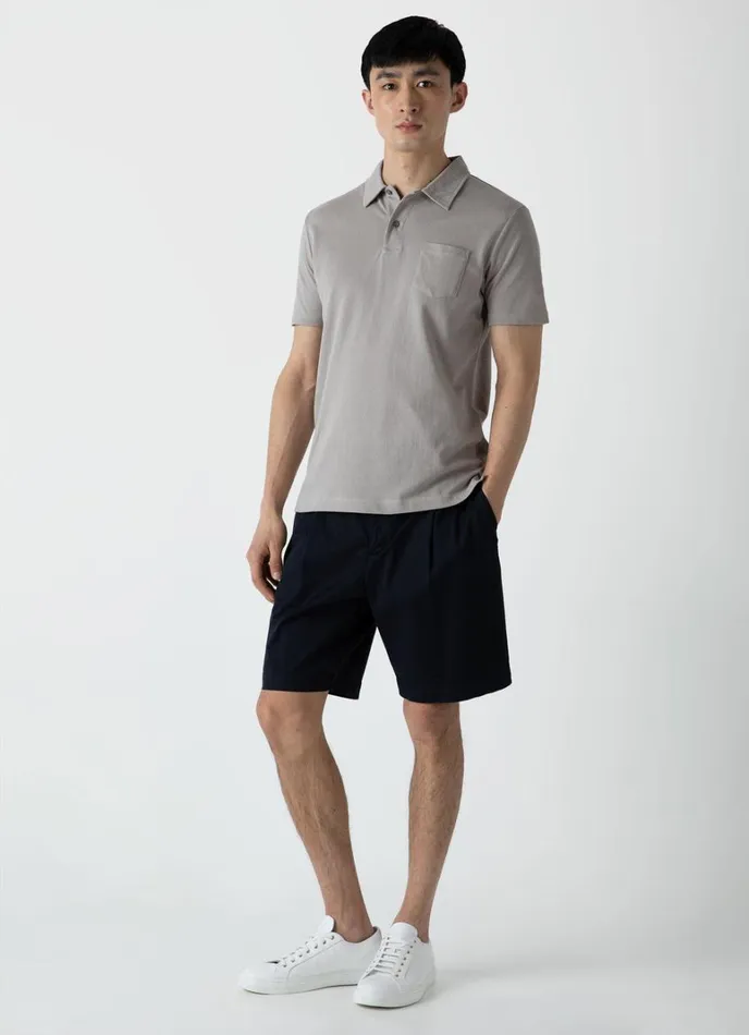 SUNSPEL Polo Shirts Riviera Polo Shirt Mid Grey 8211 Men