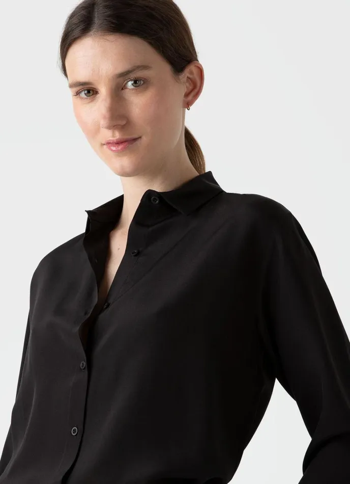 SUNSPEL Shirts and Blouses Silk Shirt Black 8211 Women