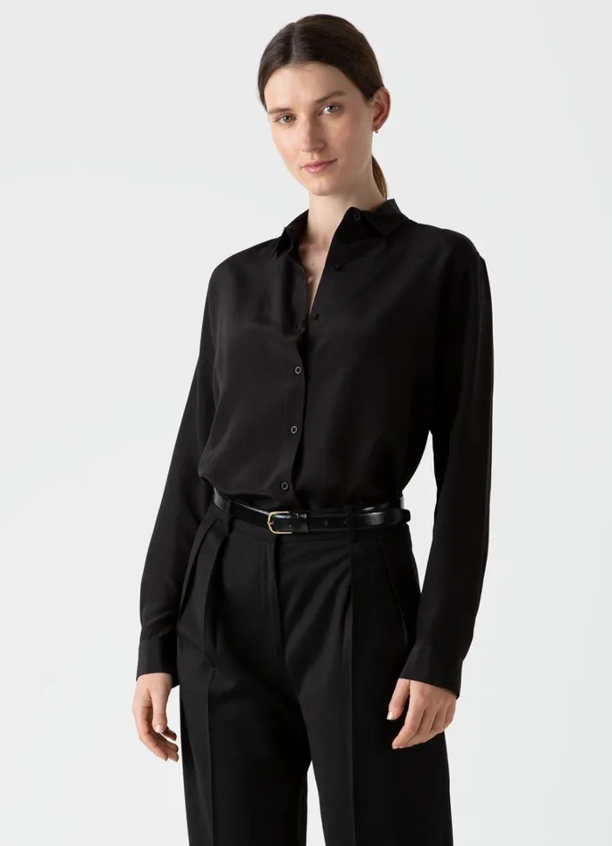 SUNSPEL Shirts and Blouses Silk Shirt Black 8211 Women