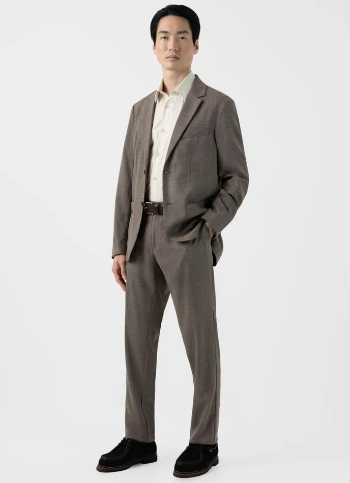 SUNSPEL Shirts Cotton Cashmere Shirt Ecru 8211 Men