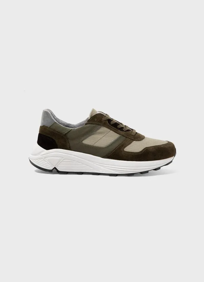 SUNSPEL Shoes X Nigel Cabourn Sneaker Army Green 8211 Men