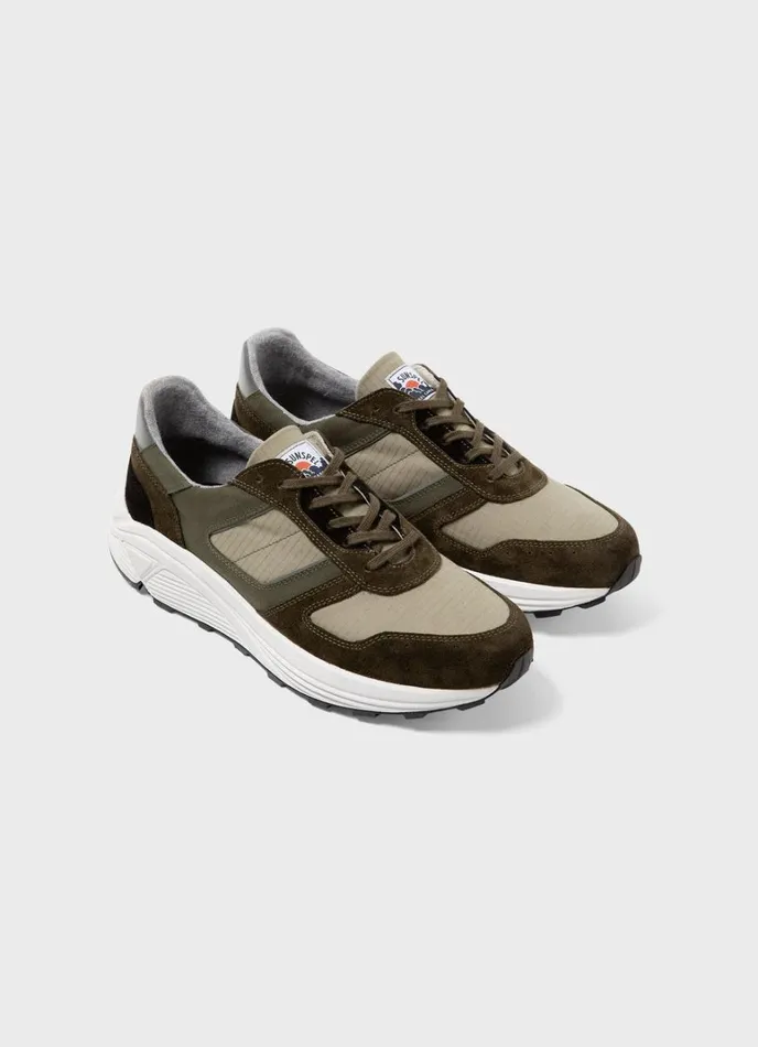 SUNSPEL Shoes X Nigel Cabourn Sneaker Army Green 8211 Men