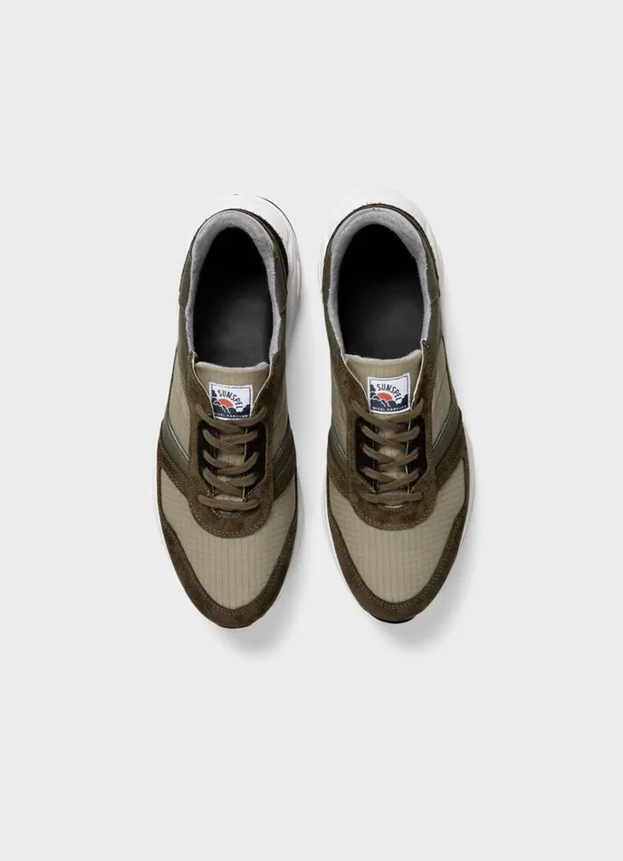 SUNSPEL Shoes X Nigel Cabourn Sneaker Army Green 8211 Men