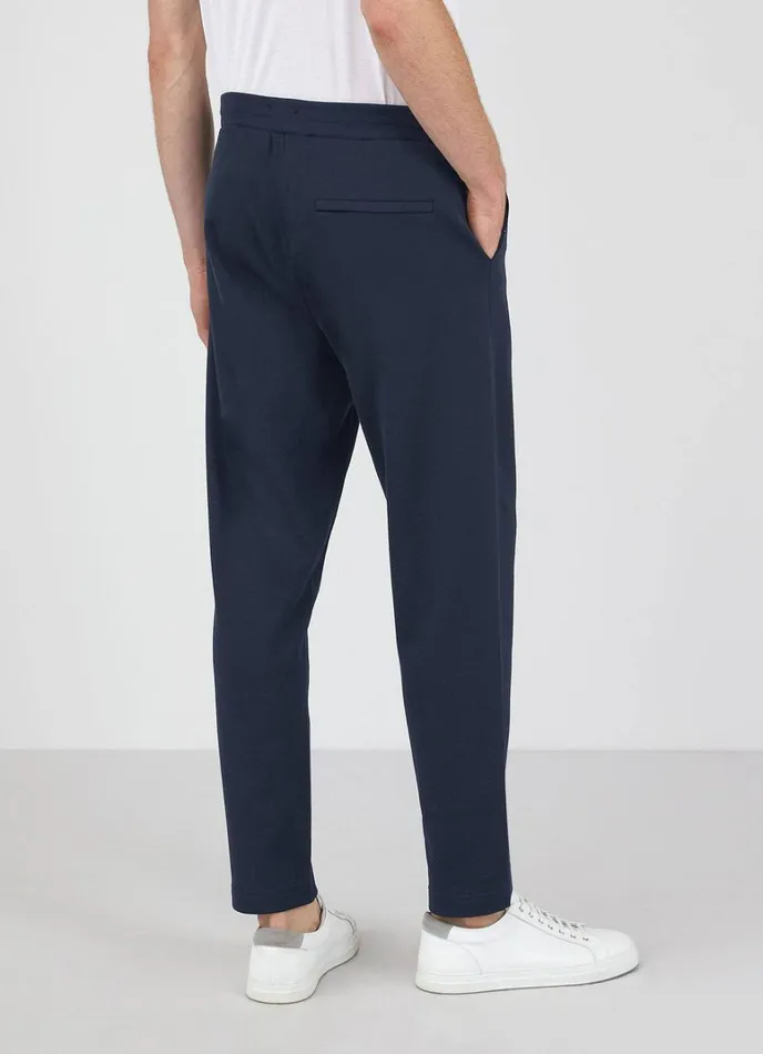 SUNSPEL Sweatshirts and Sweatpants Sea Island Cotton Sweatpants Navy 8211 Men