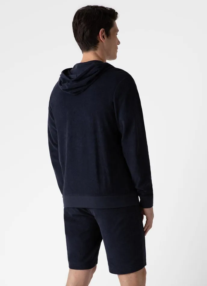 SUNSPEL Sweatshirts and Sweatpants Towelling Hoodie Navy 8211 Men