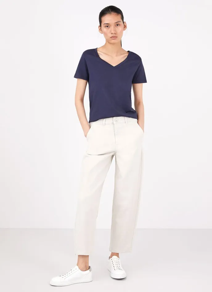 SUNSPEL Tshirts and Tops Vneck Tshirt Navy 8211 Women