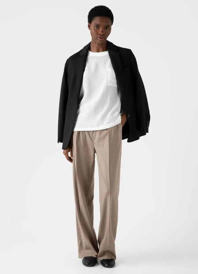 SUNSPEL Tshirts and Tops Woven Silk Tshirt Ecru 8211 Women