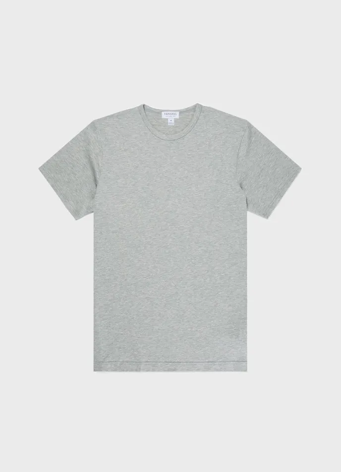 SUNSPEL Tshirts Classic Tshirt Grey Melange 8211 Men