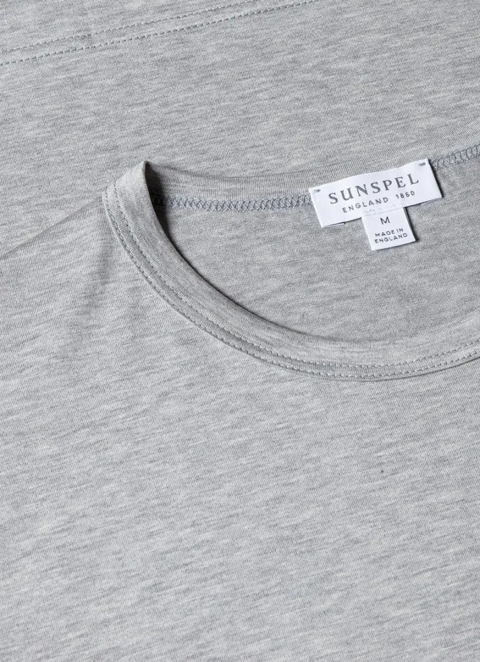 SUNSPEL Tshirts Classic Tshirt Grey Melange 8211 Men