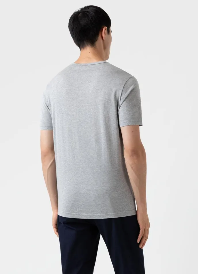 SUNSPEL Tshirts Classic Tshirt Grey Melange 8211 Men