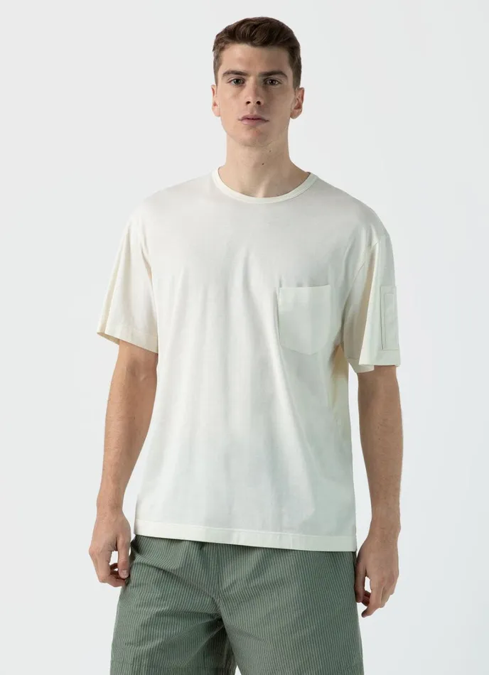 SUNSPEL Tshirts X Nigel Cabourn Tshirt Stone White 8211 Men