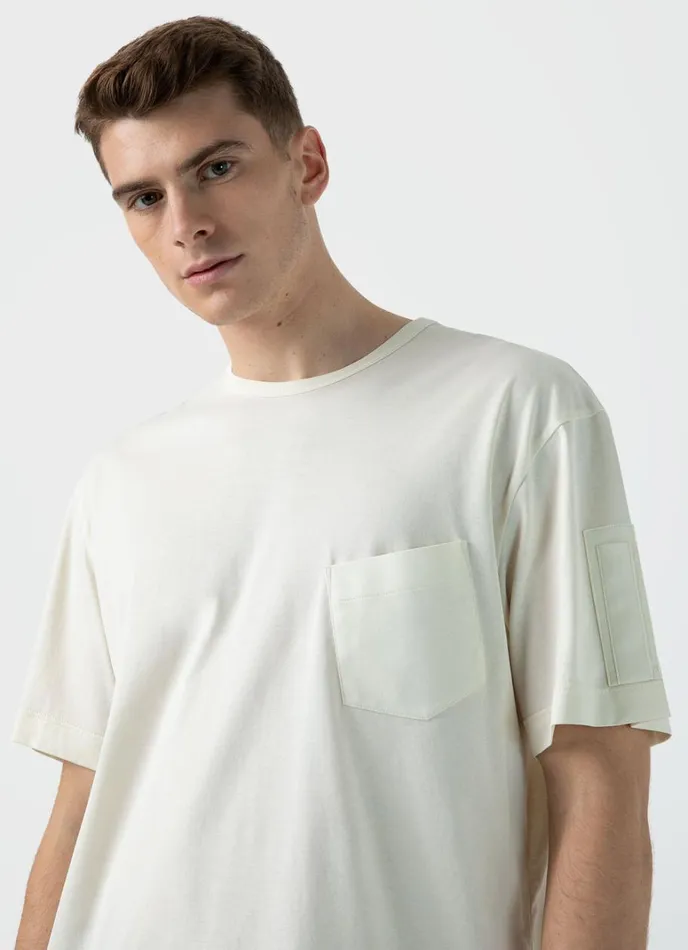 SUNSPEL Tshirts X Nigel Cabourn Tshirt Stone White 8211 Men