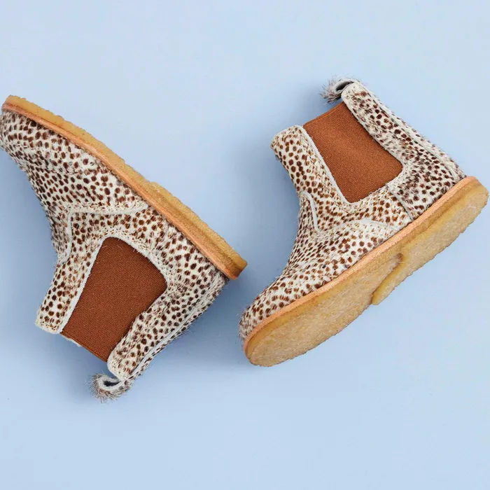 sus bambi fur Brown KIDS Boots bisgaardshoes