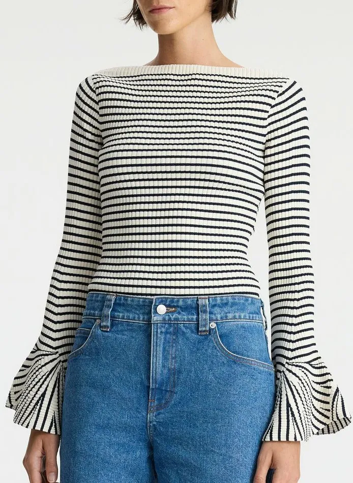 Sweaters Women ALC Aster Knit Top Anticodark Sapphire Sweaters Women ALC Aster Knit Top Anticodark Sapphire