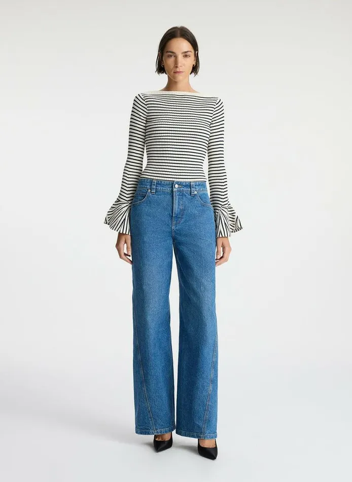 Sweaters Women ALC Aster Knit Top Anticodark Sapphire Sweaters Women ALC Aster Knit Top Anticodark Sapphire