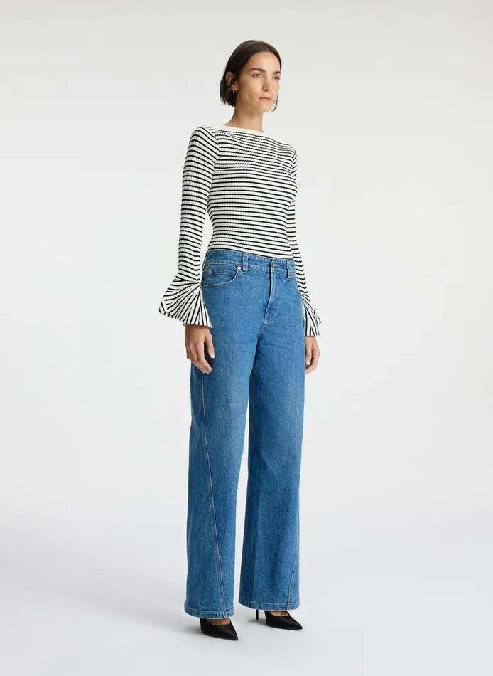 Sweaters Women ALC Aster Knit Top Anticodark Sapphire Sweaters Women ALC Aster Knit Top Anticodark Sapphire
