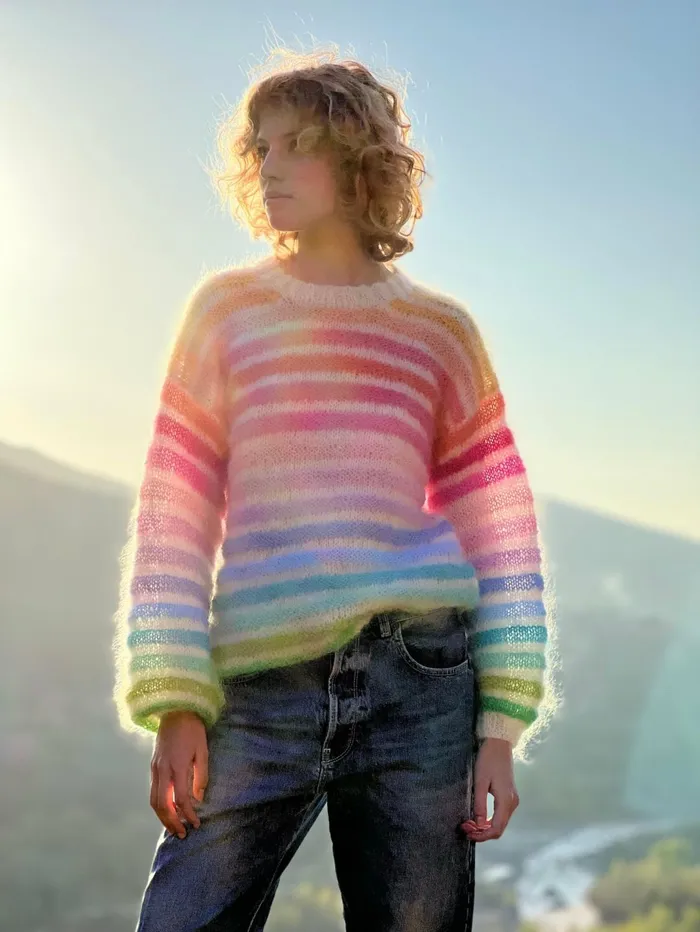 Sweaters Women Rose Carmine SWEATER MELODIE PASTELS