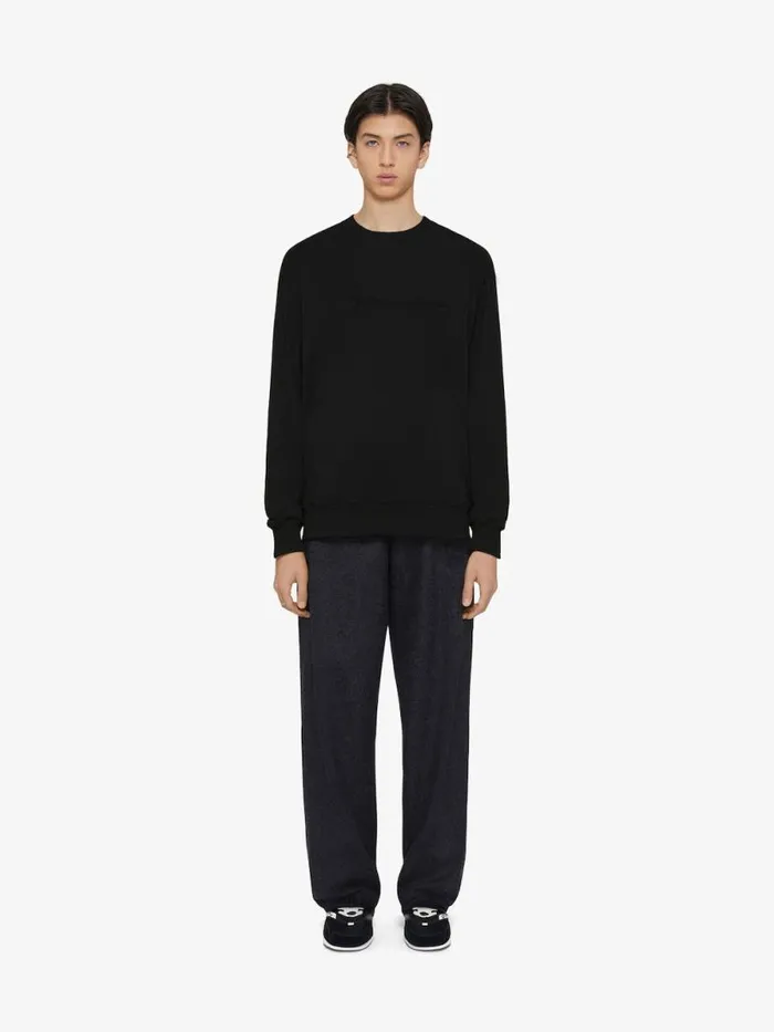 Sweatshirt In Fleece With Signature Black Men Givenchy Sweatshirts and Hoodies Sweatshirt In Fleece With Signature Black Men Givenchy Sweatshirts and Hoodies