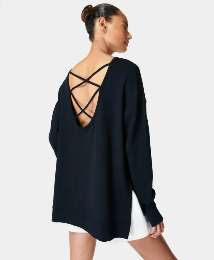 Sweaty Betty After Class Cross Back Sweatshirt Black Clothing Sweatshirts Hoodies Sweaty Betty After Class Cross Back Sweatshirt Black Clothing Sweatshirts Hoodies