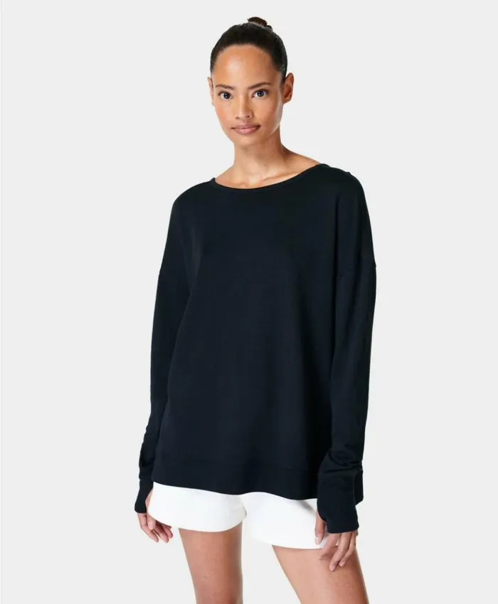 Sweaty Betty After Class Cross Back Sweatshirt Black Clothing Sweatshirts Hoodies Sweaty Betty After Class Cross Back Sweatshirt Black Clothing Sweatshirts Hoodies
