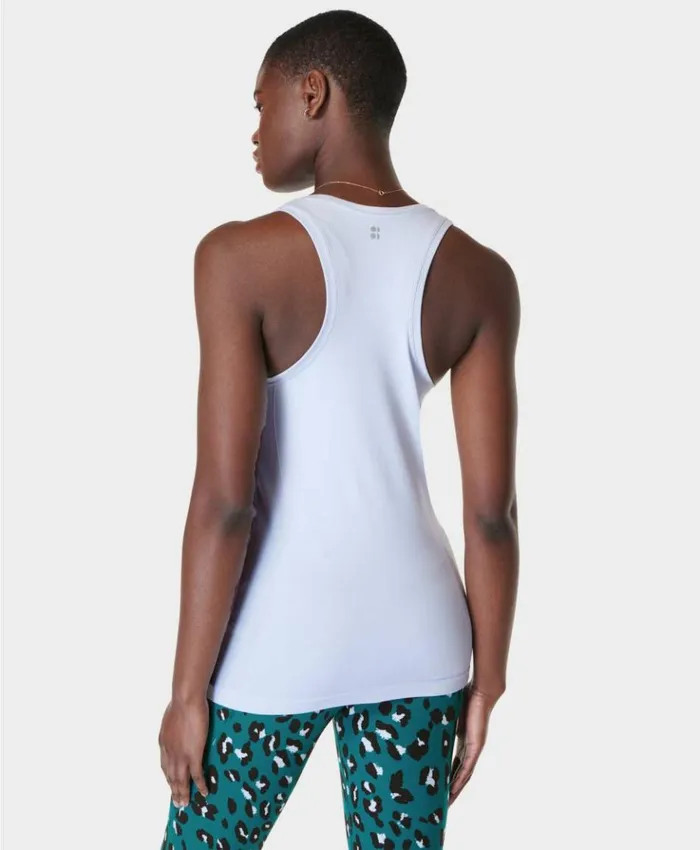 Sweaty Betty Athlete Seamless Gym Tank Salt Blue Clothing Tank Tops