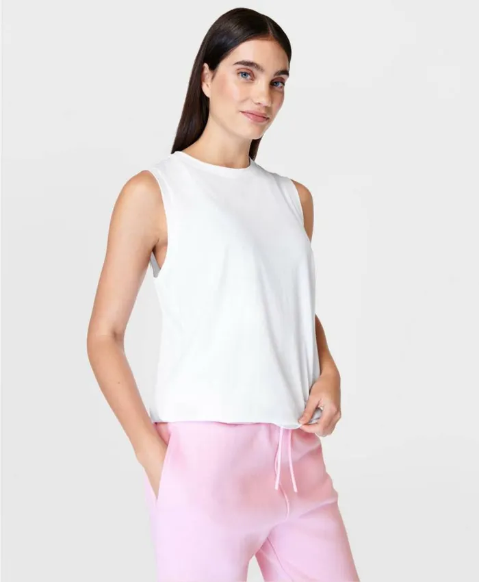 Sweaty Betty Essential Sleeveless Tank White Clothing TShirts