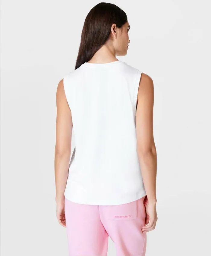 Sweaty Betty Essential Sleeveless Tank White Clothing TShirts