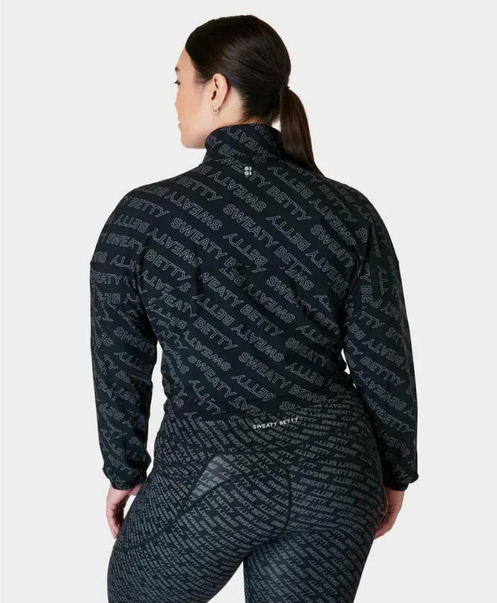 Sweaty Betty Explorer Half Zip Midlayer Grey Glitch Typography Print Clothing Sweatshirts Hoodies Sweaty Betty Explorer Half Zip Midlayer Grey Glitch Typography Print Clothing Sweatshirts Hoodies
