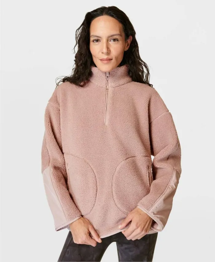 Sweaty Betty Plush Fleece Textured Half Zip Musk Pink Clothing Sweatshirts Hoodies Sweaty Betty Plush Fleece Textured Half Zip Musk Pink Clothing Sweatshirts Hoodies