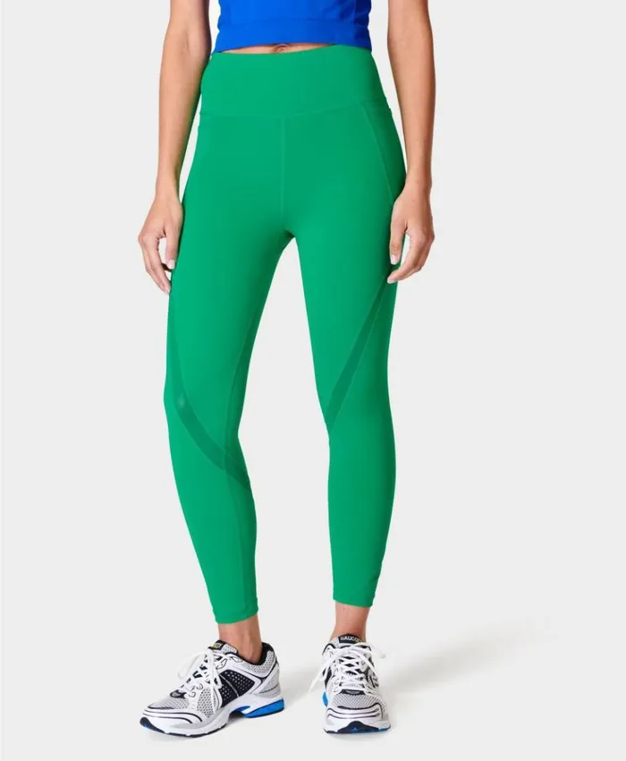 Sweaty Betty Power Icon 78 Leggings Electro Green Clothing 78 Length