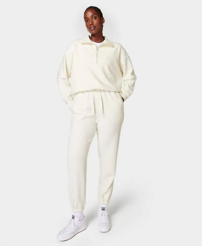 Sweaty Betty Sand Wash Cuffed Pants Studio White Clothing Pants