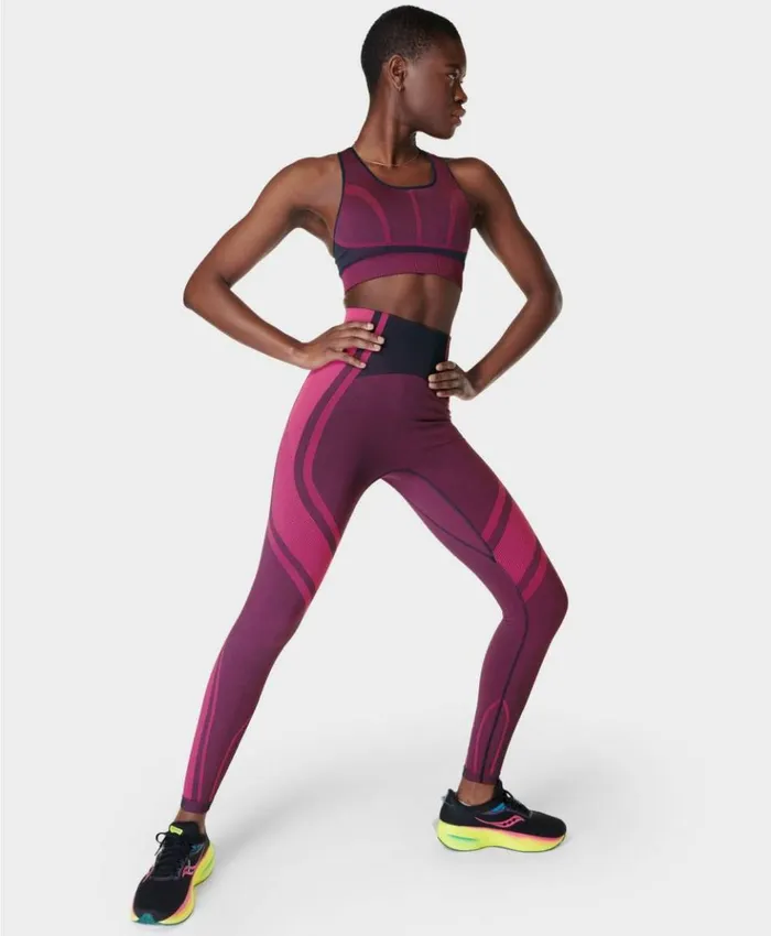 Sweaty Betty Silhouette Sculpt Seamless Workout Leggings Navyblue Beetpink Clothing Full Length Sweaty Betty Silhouette Sculpt Seamless Workout Leggings Navyblue Beetpink Clothing Full Length
