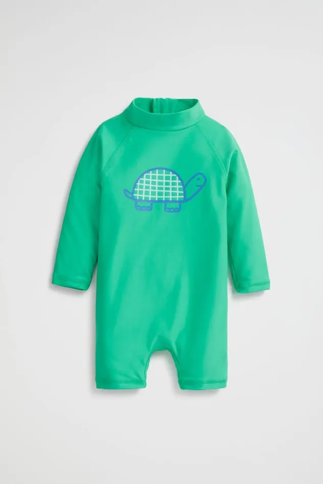 Swimwear Baby Seed Heritage Turtle Rashsuit Jade Green