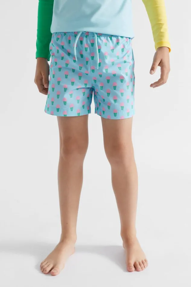 Swimwear Boy Seed Heritage Ice Cream Boardshort Ocean Blue