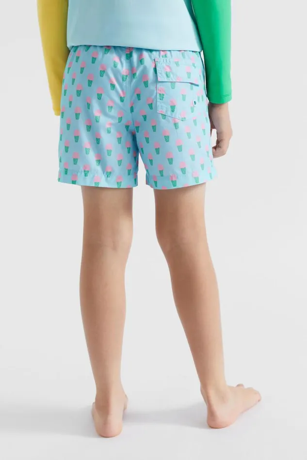 Swimwear Boy Seed Heritage Ice Cream Boardshort Ocean Blue