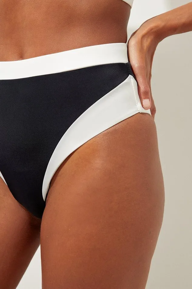 Swimwear Women Karen Millen High Waist High Cut Bikini Bottoms Black