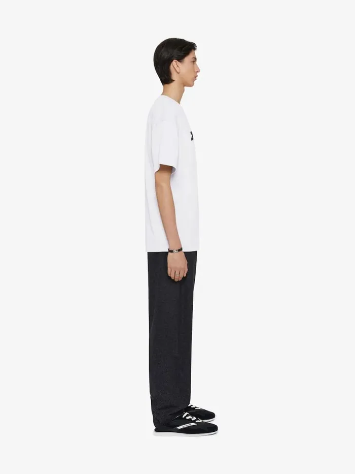 TShirt In Cotton Feathers White Men Givenchy TShirts