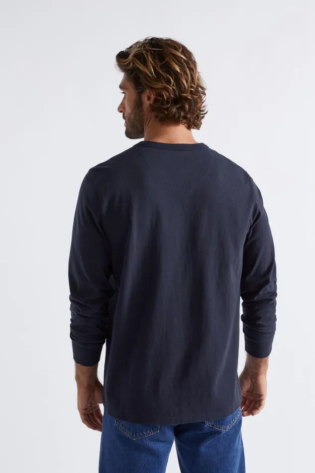 TShirts and Sweaters Man Seed Heritage Henley Tee Midnight Blue