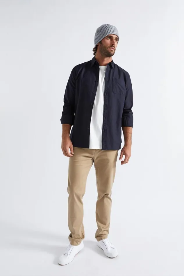 TShirts and Sweaters Man Seed Heritage Oxford Shirt Midnight Blue