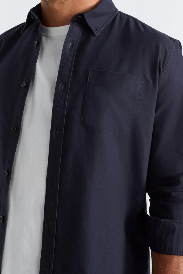 TShirts and Sweaters Man Seed Heritage Oxford Shirt Midnight Blue