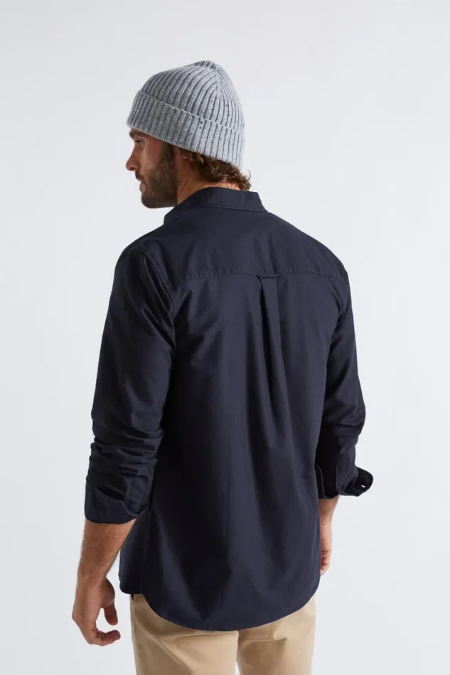 TShirts and Sweaters Man Seed Heritage Oxford Shirt Midnight Blue