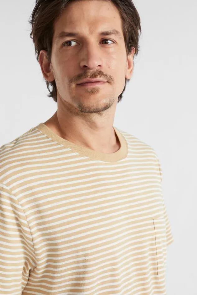 TShirts and Sweaters Man Seed Heritage Summer Pocket Tee Sand Stripe