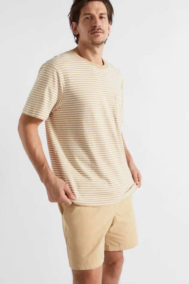 TShirts and Sweaters Man Seed Heritage Summer Pocket Tee Sand Stripe