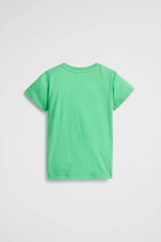TShirts and Tops Baby Seed Heritage Tiger Face Tee Pine Lime
