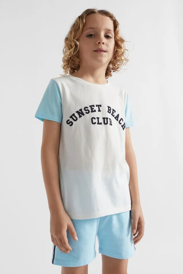 TShirts and Tops Boy Seed Heritage Colourblock Tee Canvas