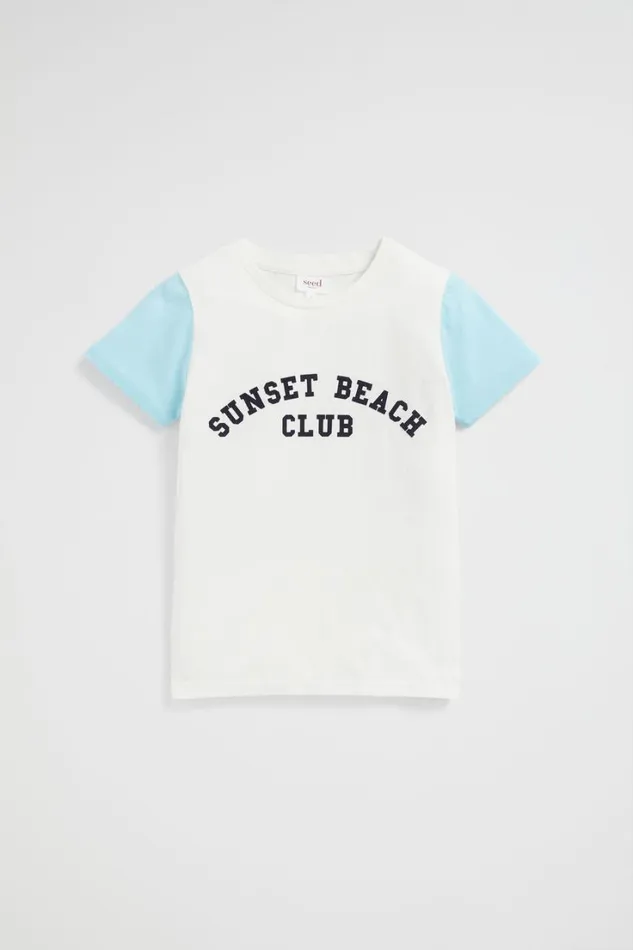 TShirts and Tops Boy Seed Heritage Colourblock Tee Canvas
