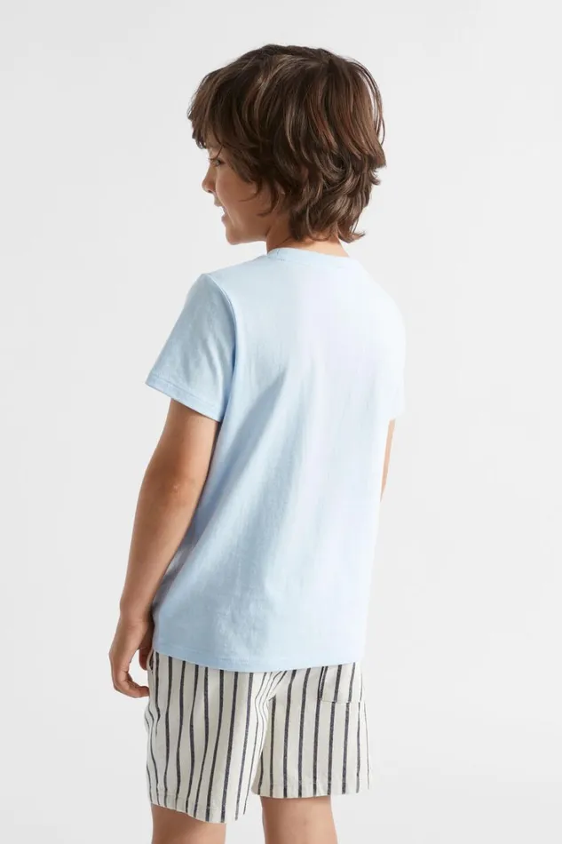 TShirts and Tops Boy Seed Heritage Tiger Face Tee Baby Blue
