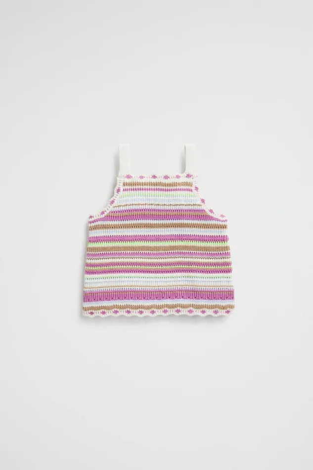 TShirts and Tops Girl Seed Heritage Crochet Knit Cami Multi