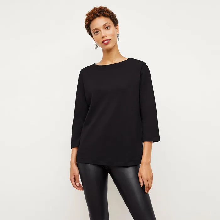 TShirts The Owen TShirt 8211 Organic Pima Cotton Black M M LaFleur Women