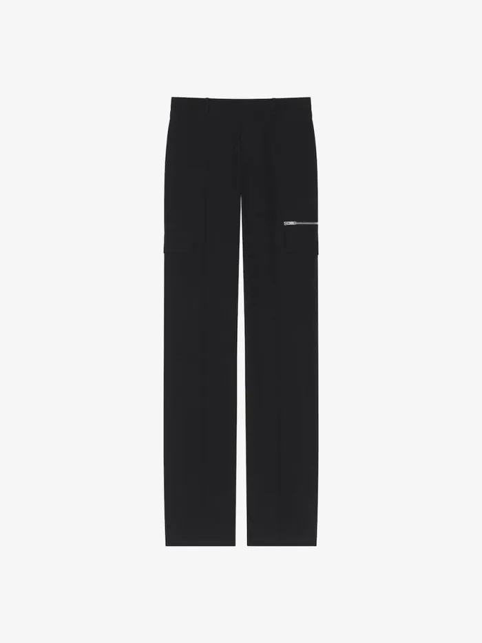 Tailored Pants In Wool With Pocket Details Black Men Givenchy Pants and Shorts